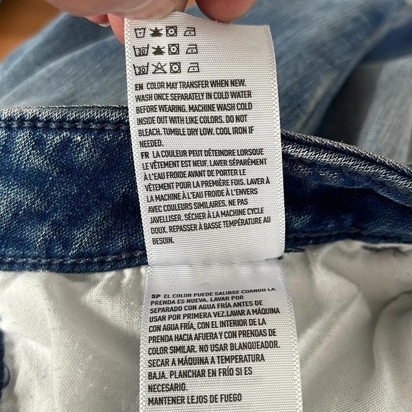 AMERICAN EAGLE Super Stretch Jogger Jeans Blue Medium Wash *As Is* Size 4 - Picture 10 of 13